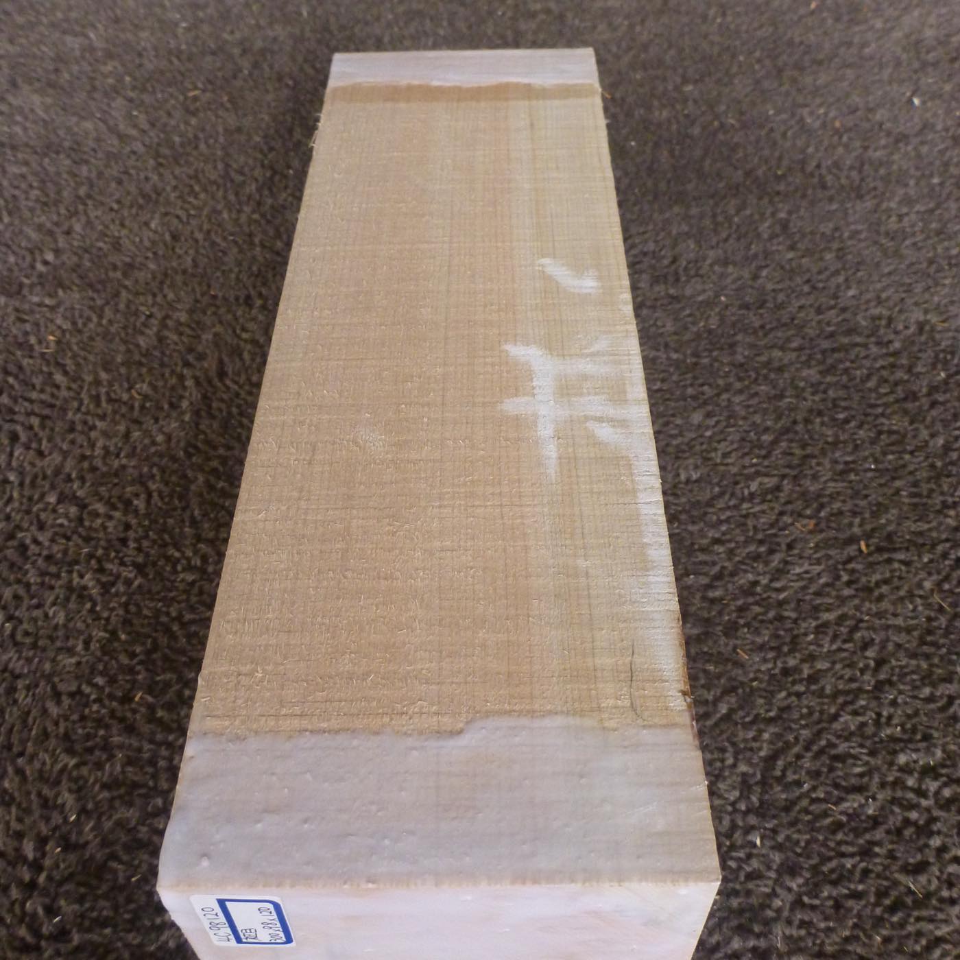 彫刻材 天然木曽檜 柾目盤 ラフ材 L300×T98×W120mm 4C98120 Cグレード 定番商品