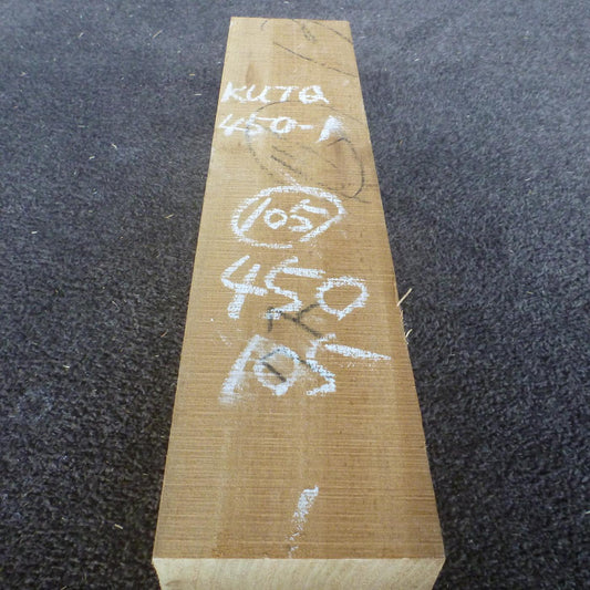彫刻材 楠 柾目 ラフ材 L450×T105×W105mm KUTQ450-1  定番商品