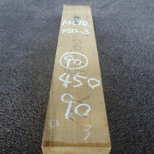 彫刻材 楠 柾目 ラフ材 L450×T90×W90mm KUTQ450-3  定番商品