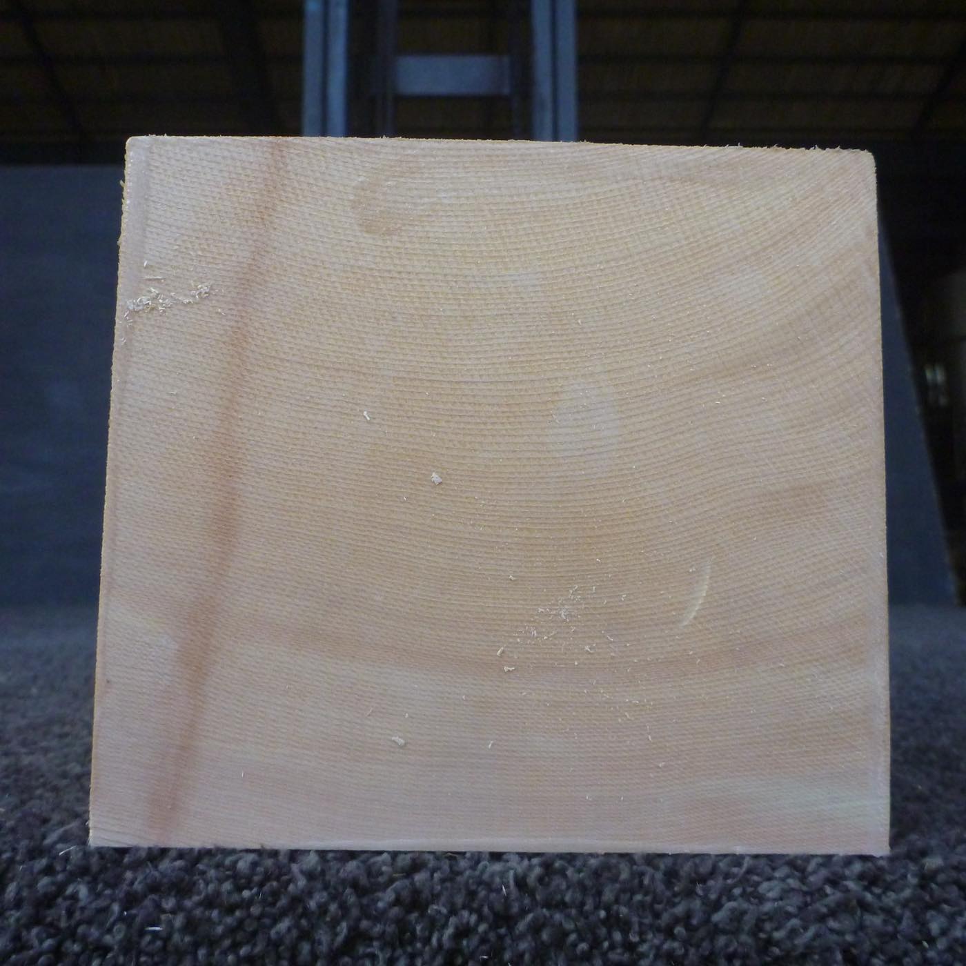 彫刻材 天然木曽檜 板目盤 ラフ材 L450×T120×W130mm 3B120130 Bグレード 定番商品