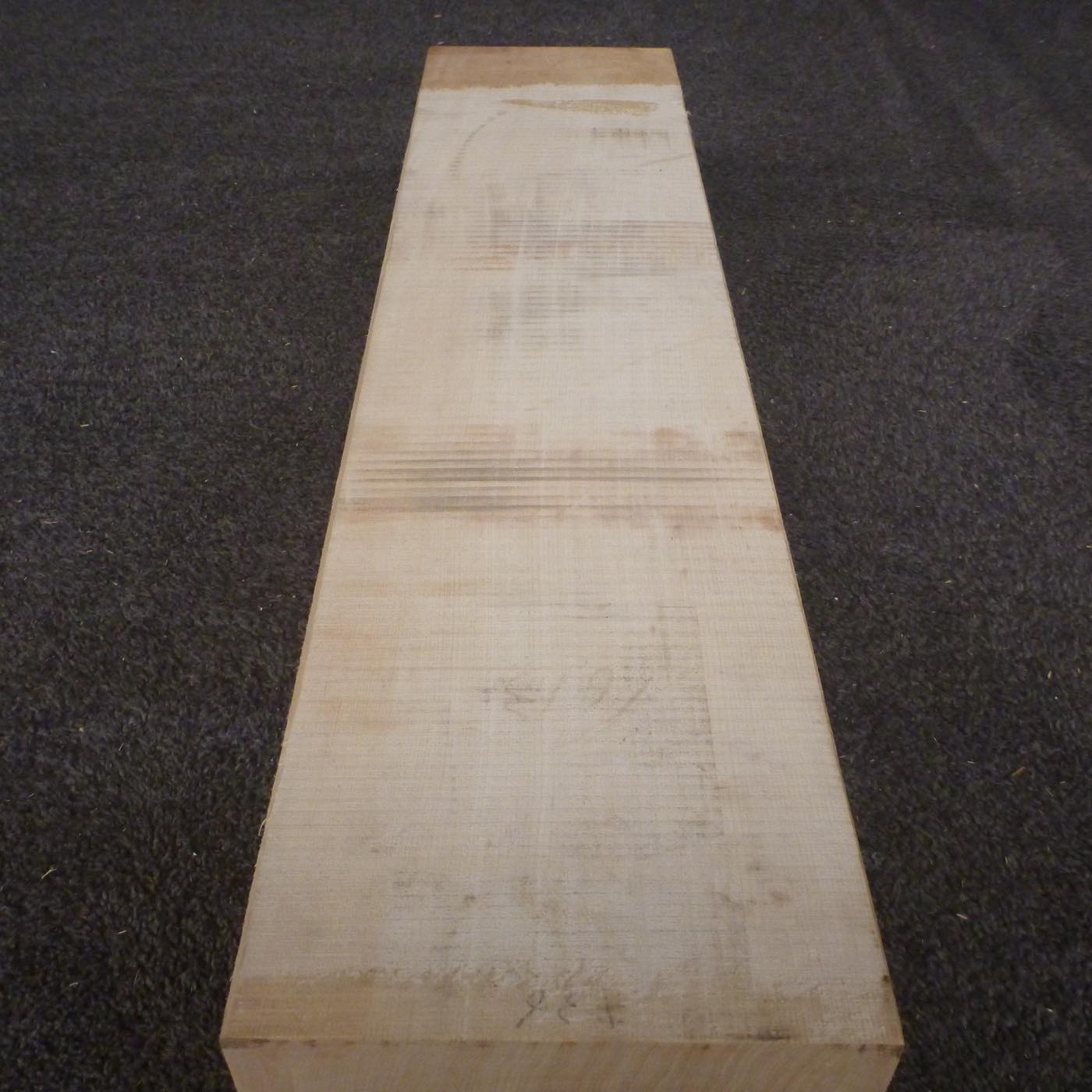 彫刻材 天然木曽檜 柾目盤 ラフ材 L700×T123×W164mm 700123164 Bグレード