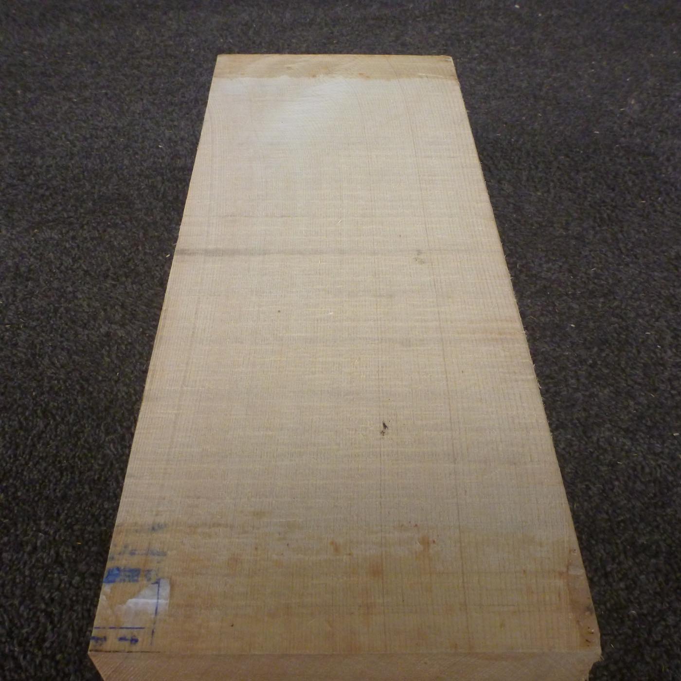 彫刻材 天然木曽檜 柾目盤 ラフ材 L375×T136×W150mm 375136150 Bグレード
