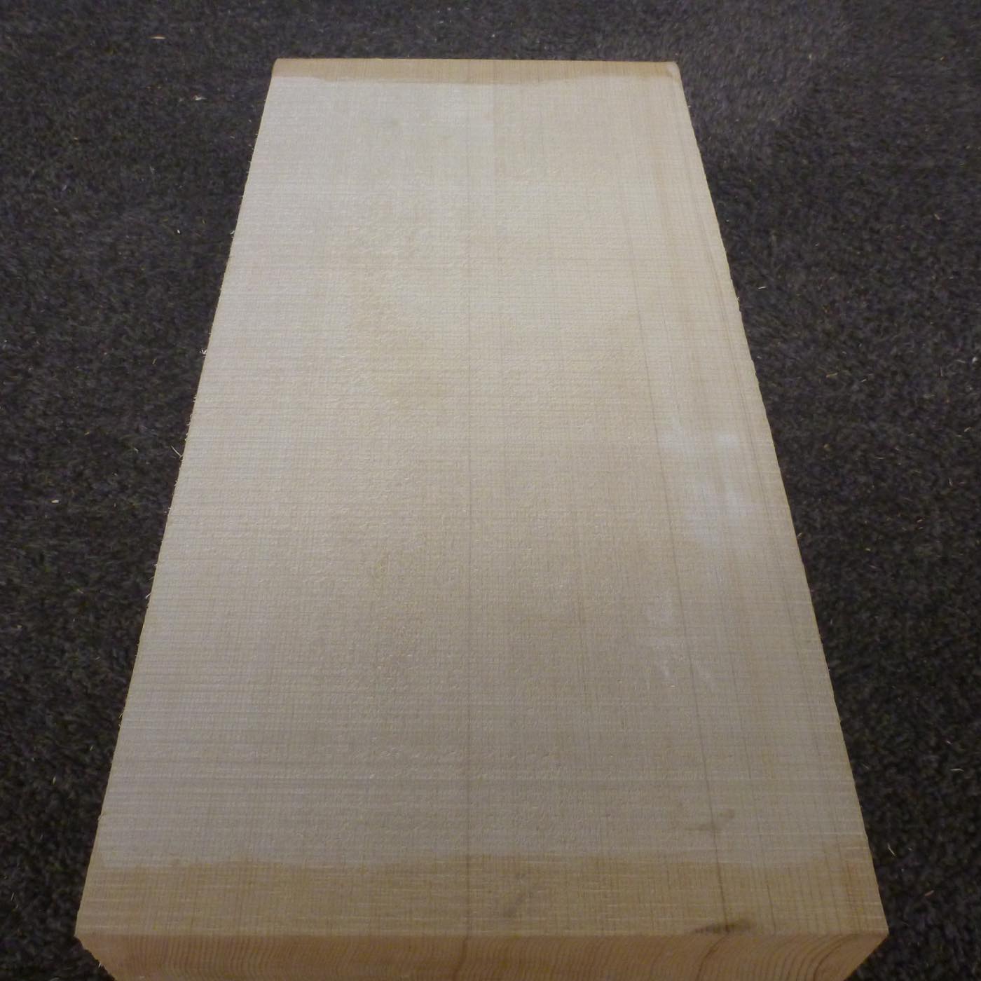 彫刻材 天然木曽檜 柾目盤 ラフ材 L350×T103×W170mm 350103170 Aグレード