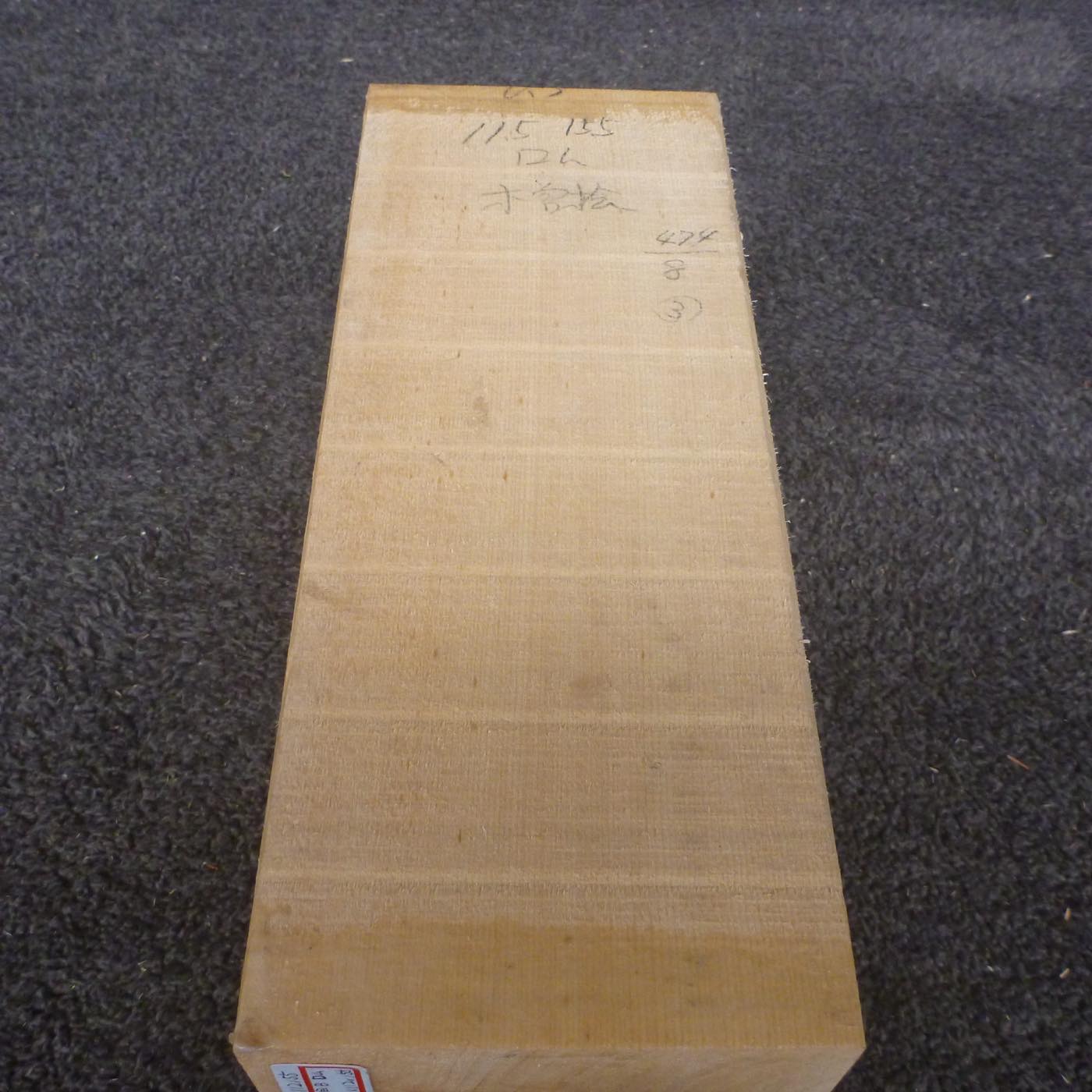 彫刻材 天然木曽檜 板目盤 ラフ材 L300×T112×W155mm 4B112155 Bグレード 定番商品