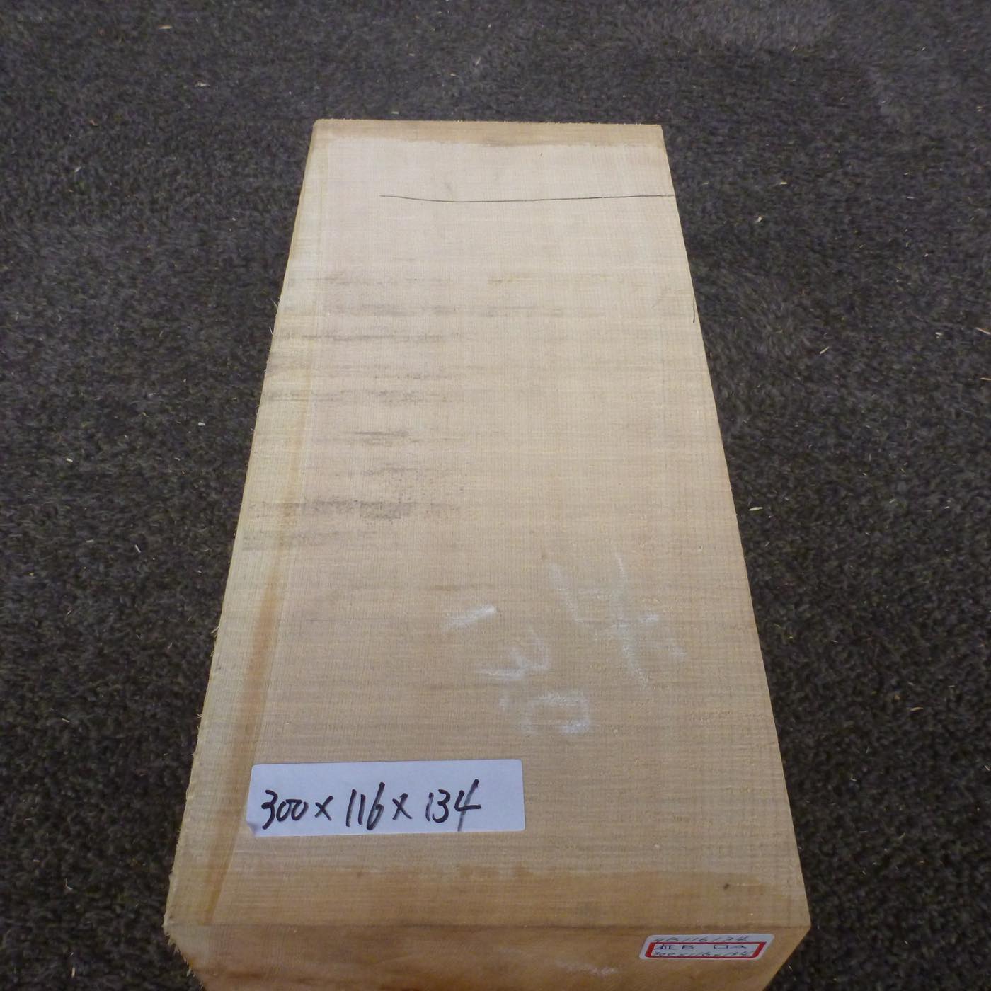 彫刻材 天然木曽檜 柾目盤 ラフ材 L300×T116×W134mm 4B116134 Bグレード 定番商品