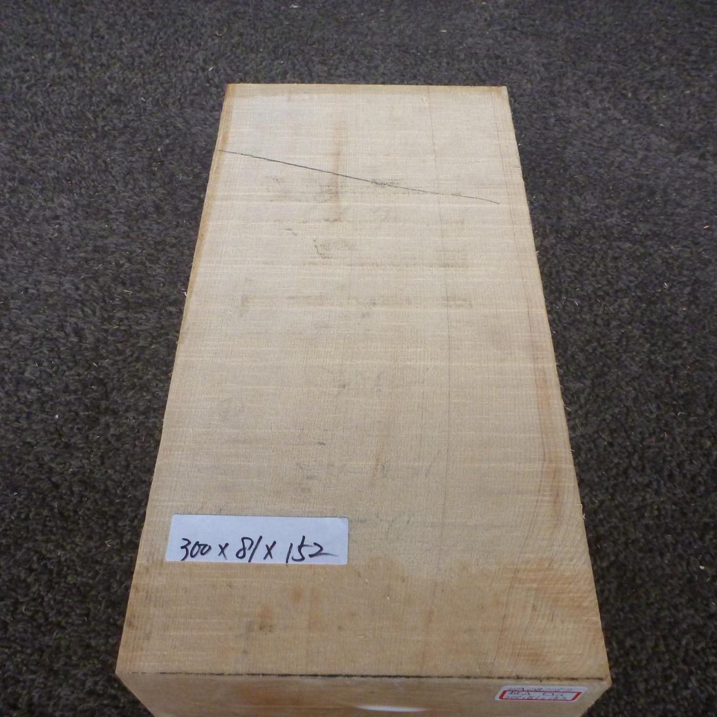 彫刻材 天然木曽檜 柾目盤 ラフ材 L300×T81×W152mm 4A081152 Aグレード 定番商品