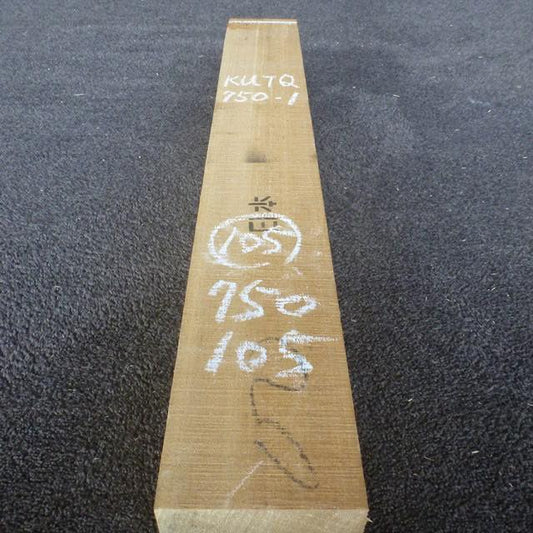 彫刻材 楠 柾目 ラフ材 L750×T105×W105mm KUTQ750-1  定番商品