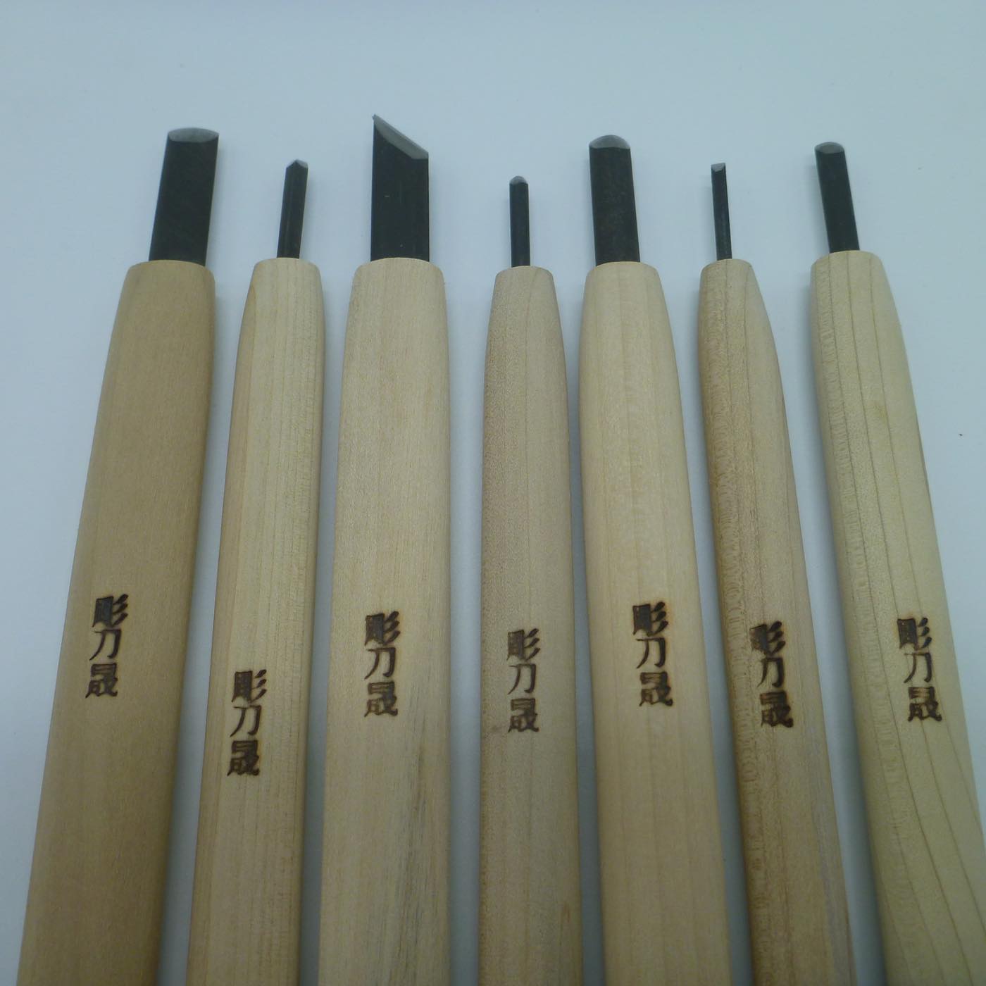 彫刻刀 彫刀晟 入門用 7本組 のみ巻入 小倉彫刻刃物製作所 hbox-new02