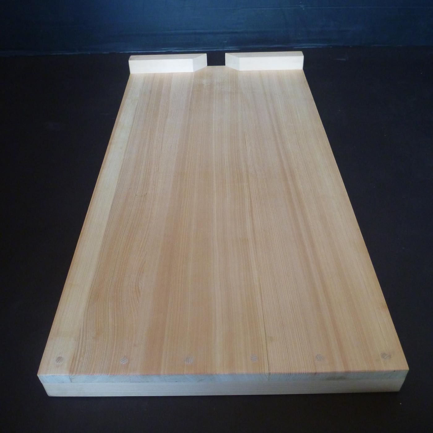 彫刻用作業台 大 桧製 800×400×15mm 留め板30×30mm sagyoudai-dai