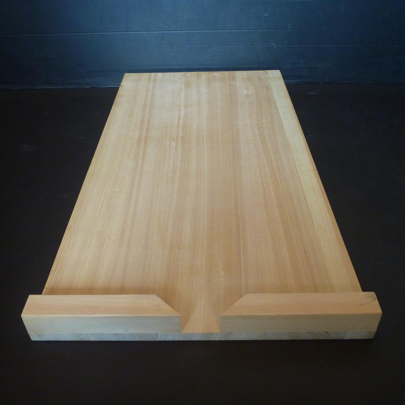 彫刻用作業台 大 桧製 800×400×15mm 留め板30×30mm sagyoudai-dai
