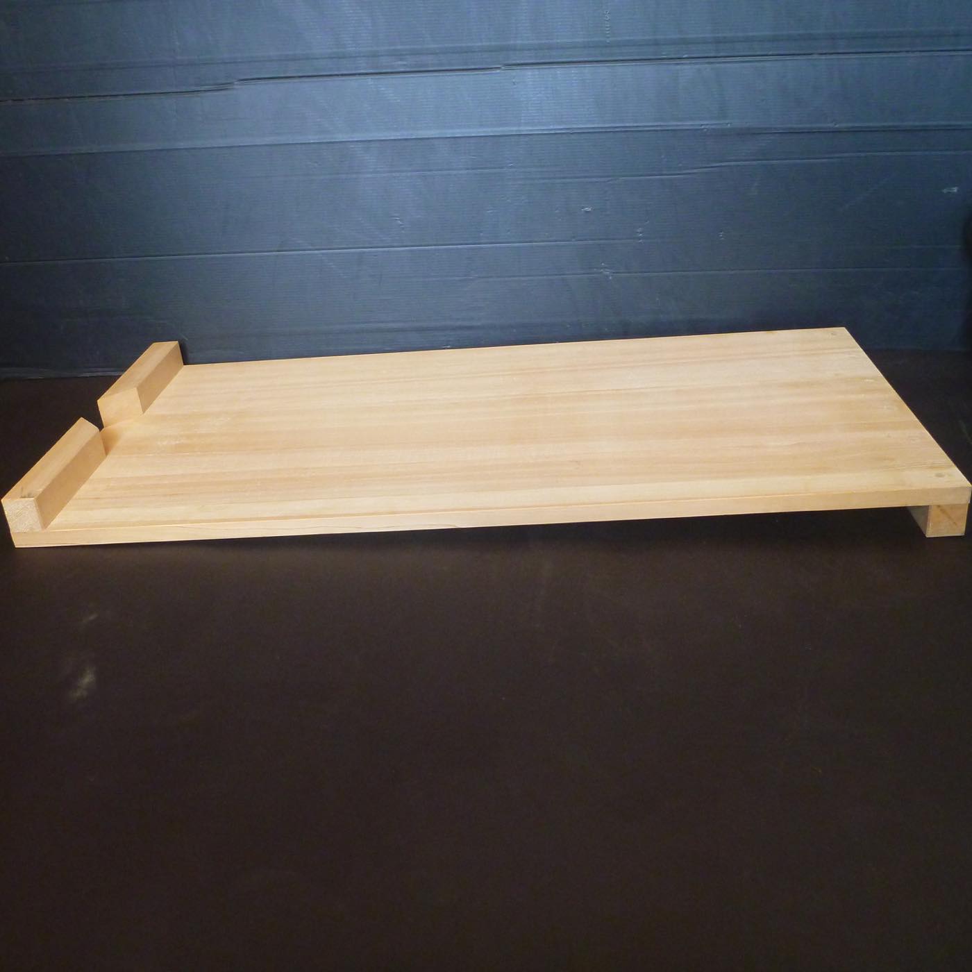 彫刻用作業台 大 桧製 800×400×15mm 留め板30×30mm sagyoudai-dai