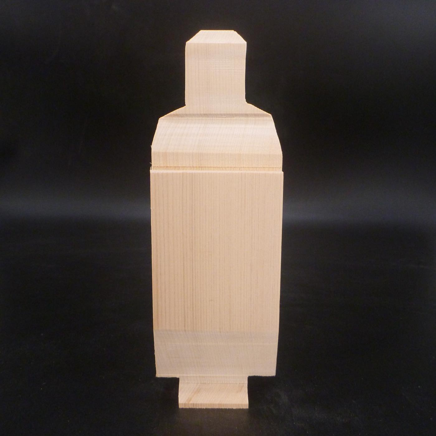 地蔵菩薩立像 6寸 木取り済み彫刻材 天然木曽檜 入門用 教材品 kbc904