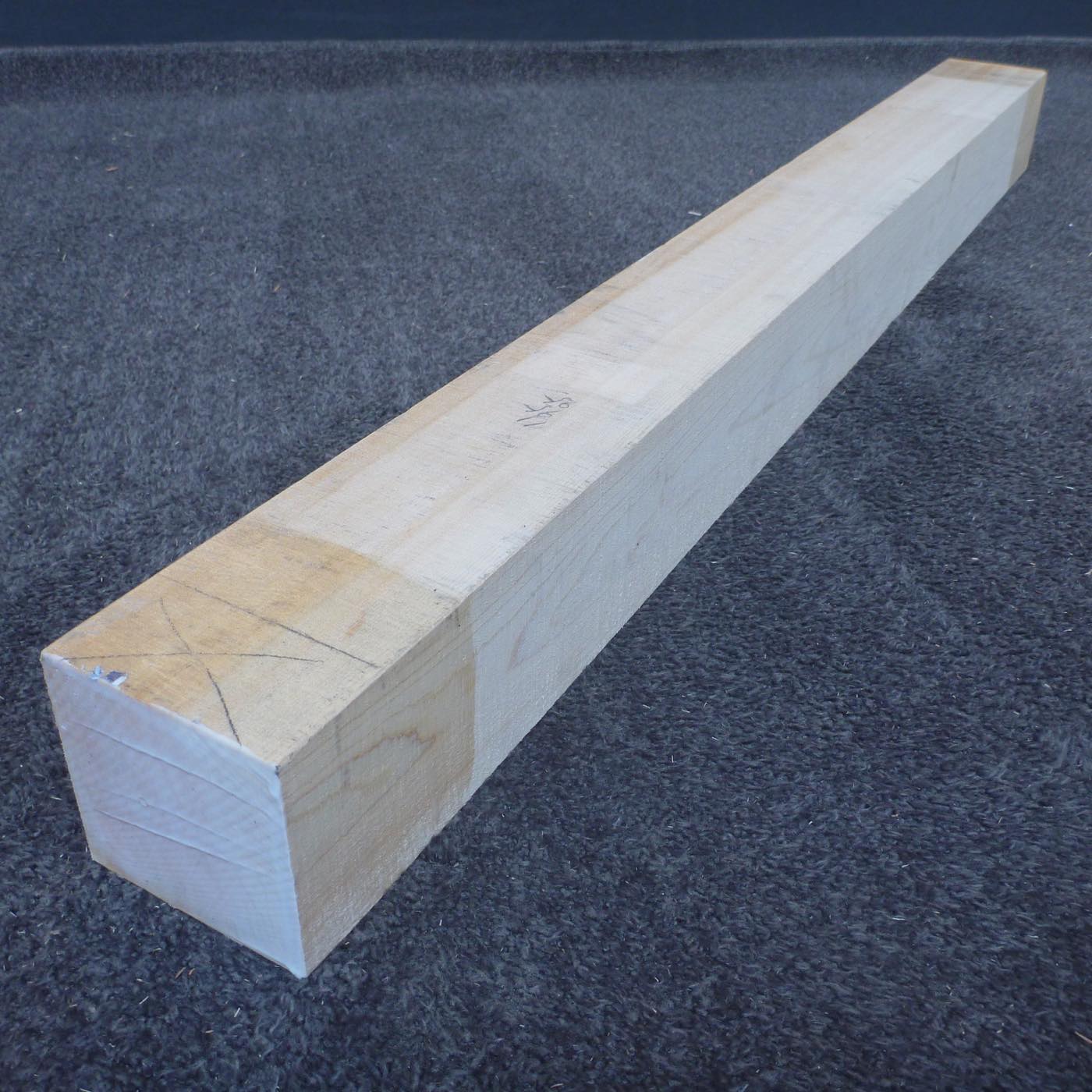 彫刻材 天然木曽檜 柾目盤 ラフ材 L1000×T90×W95mm TKFQ-17