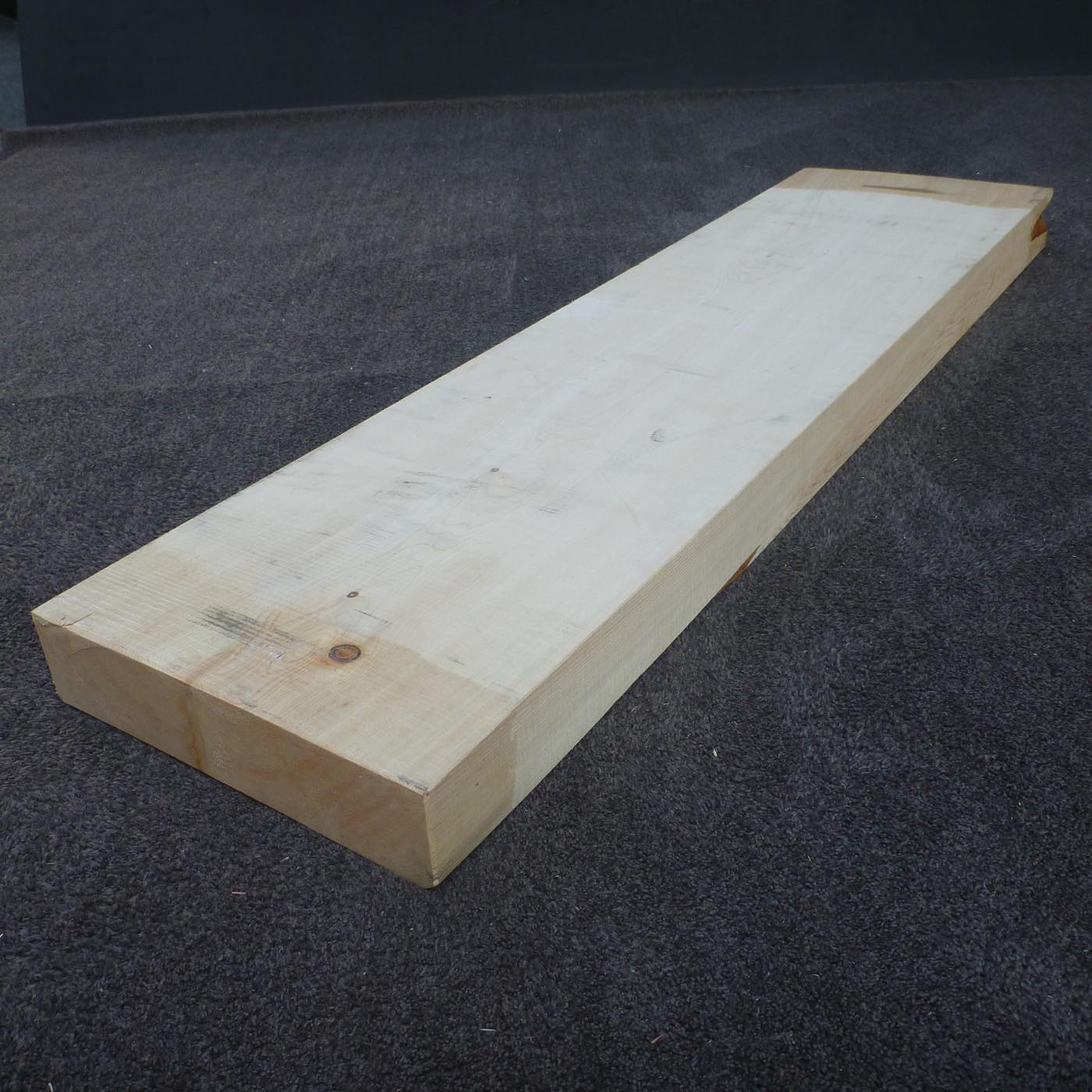 彫刻材 天然木曽檜 板目盤 ラフ材 L1150×T75×W325mm TKFP-1